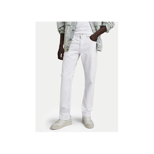 G-Star Raw Jeansy Mose D23692-D552 Biały Straight Fit ze sklepu MODIVO w kategorii Jeansy męskie - zdjęcie 170553930