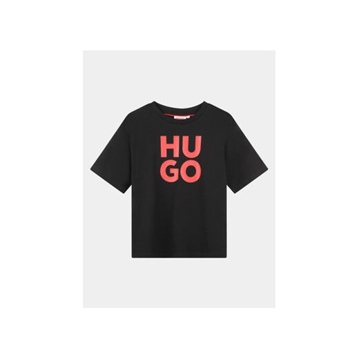 Hugo T-Shirt G00008 D Czarny Regular Fit 14Y MODIVO