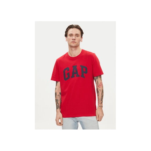 Gap T-Shirt 856659-05 Czerwony Regular Fit ze sklepu MODIVO w kategorii T-shirty męskie - zdjęcie 170554224