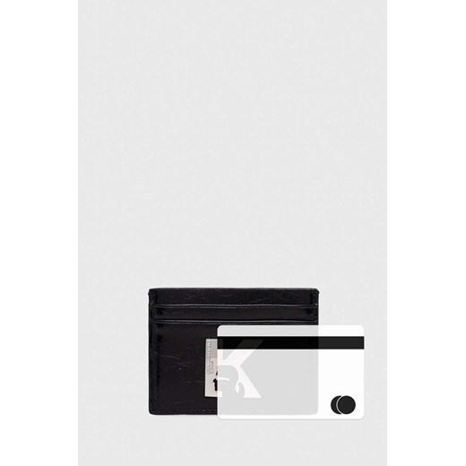 Karl Lagerfeld Jeans etui na karty kolor czarny ONE ANSWEAR.com