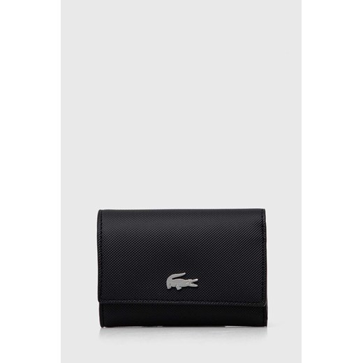 Lacoste portfel damski kolor czarny ze sklepu ANSWEAR.com w kategorii Portfele damskie - zdjęcie 170555942