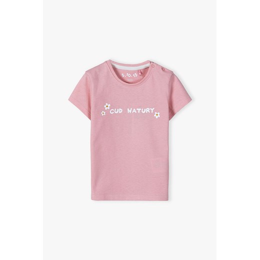 Bawełniany T-shirt dla niemowlaka - Cud natury 5.10.15. 62 5.10.15