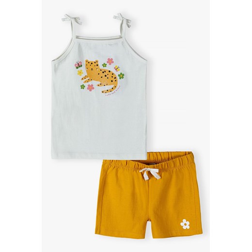 Bawełniany komplet – T-shirt i spodenki dla niemowlaka ze sklepu 5.10.15 w kategorii Komplety niemowlęce - zdjęcie 170556242
