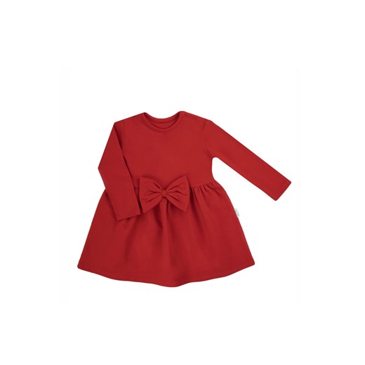 Sukienka dziewczęca z długim rękawem czerwona ze sklepu 5.10.15 w kategorii Sukienki dziewczęce - zdjęcie 170556270