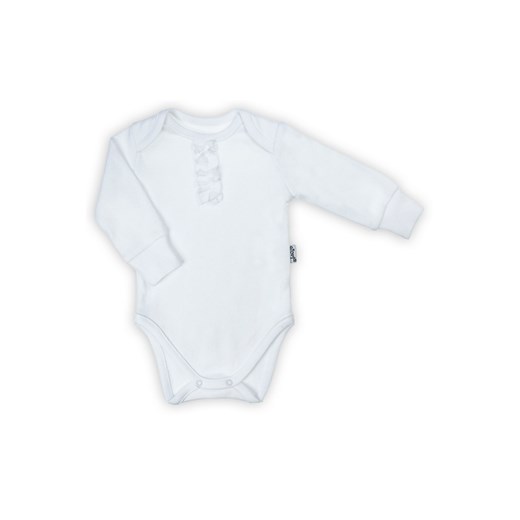 Body dziewczęce z długim rękawem białe ze sklepu 5.10.15 w kategorii Body niemowlęce - zdjęcie 170556274