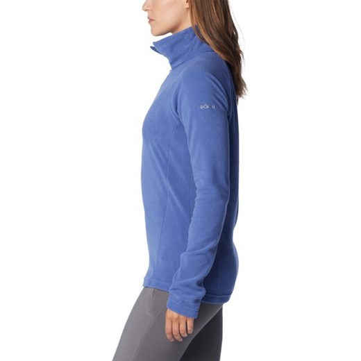 Columbia bluza damska jesienna niebieska z polaru w sportowym stylu 