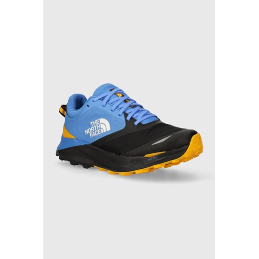 Buty trekkingowe męskie The North Face sznurowane niebieskie sportowe 