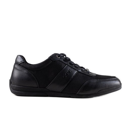 Czarne męskie sneakersy GOE NN1N4004 ze sklepu ButyModne.pl w kategorii Buty sportowe męskie - zdjęcie 170563192