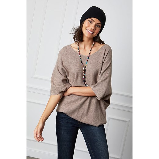 Joséfine Sweter "Dalor" w kolorze szarobrązowym - id: 10681570 - marki Joséfine - 170564454 Joséfine Sweter "Dalor" w kolorze szarobrązowym ze sklepu Limango Polska w kategorii Swetry damskie - zdjęcie 170564454