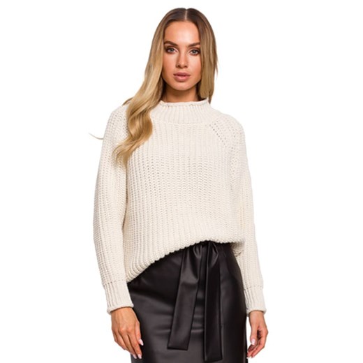 made of emotion Sweter w kolorze jasnobeżowym ze sklepu Limango Polska w kategorii Swetry damskie - zdjęcie 170565010