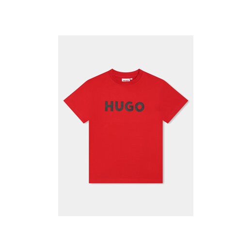Hugo T-Shirt G00007 S Czerwony Regular Fit ze sklepu MODIVO w kategorii T-shirty chłopięce - zdjęcie 170567210