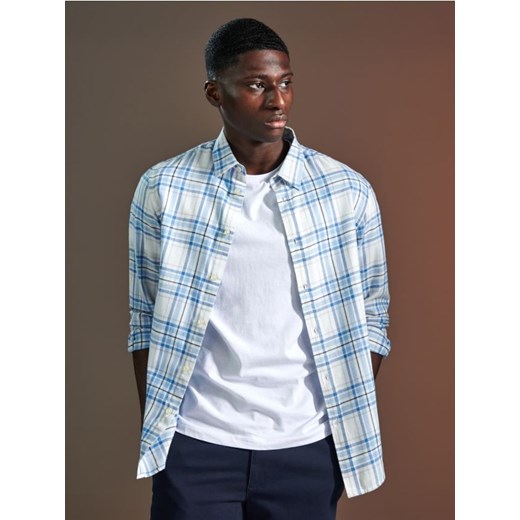 Sinsay - Koszula regular - błękitny ze sklepu Sinsay w kategorii Koszule męskie - zdjęcie 170570064