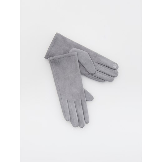 Reserved - Gładkie rękawiczki - jasnoszary Reserved L wyprzedaż Reserved
