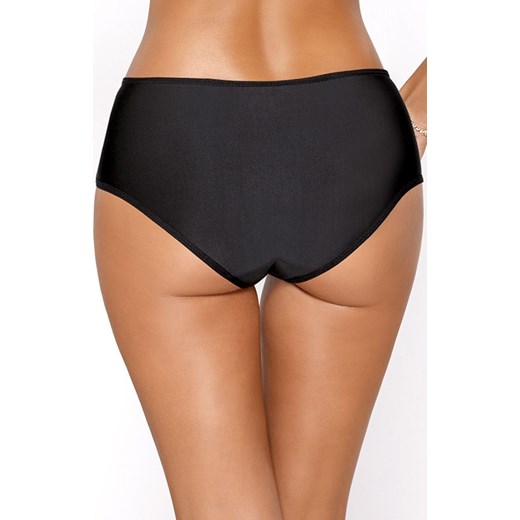 Cynthia figi damskie z wysokim stanem czarne, Kolor czarny, Rozmiar S, PariPari Lingerie ze sklepu Intymna w kategorii Majtki damskie - zdjęcie 170571854