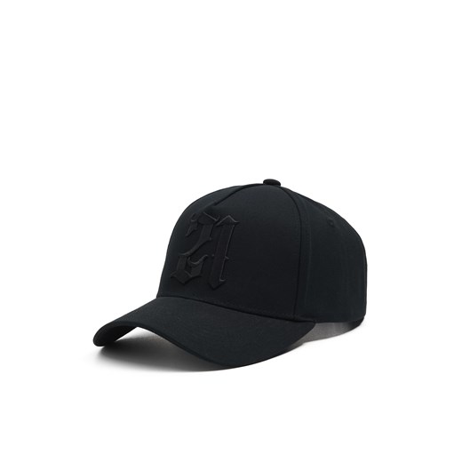 Cropp - Czarna czapka z daszkiem i haftem - czarny ze sklepu Cropp w kategorii Czapki z daszkiem męskie - zdjęcie 170572721