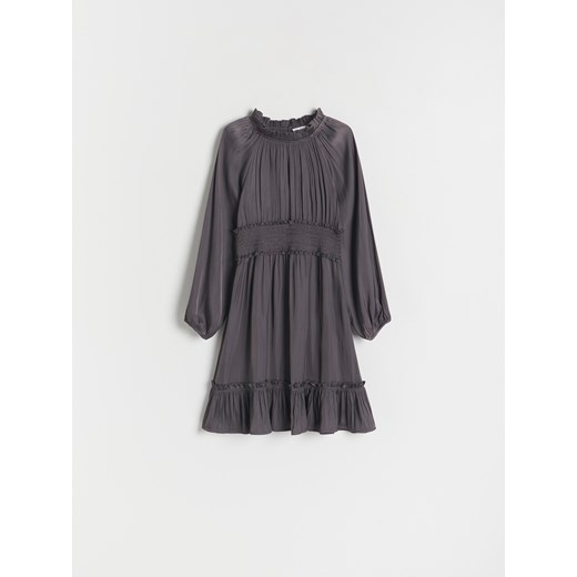 Reserved - Sukienka z połyskującej tkaniny - ciemnoszary ze sklepu Reserved w kategorii Sukienki dziewczęce - zdjęcie 170573264