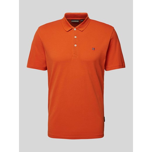 Koszulka polo o kroju slim fit z wyhaftowanym logo model ‘EALIS’ ze sklepu Peek&Cloppenburg  w kategorii T-shirty męskie - zdjęcie 170573801
