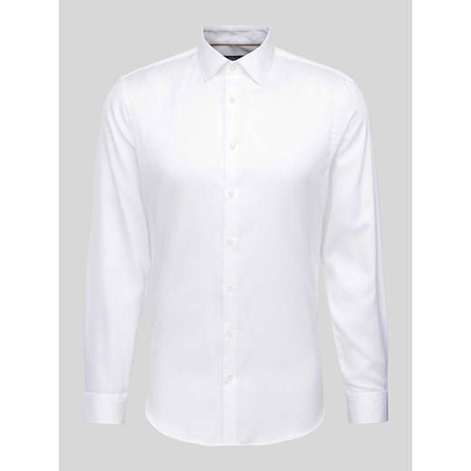 Koszula biznesowa o kroju slim fit z satyny ze sklepu Peek&Cloppenburg  w kategorii Koszule męskie - zdjęcie 170573804