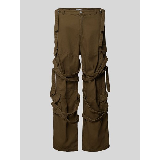 Spodnie cargo o kroju baggy fit z kieszeniami z tyłu ze sklepu Peek&Cloppenburg  w kategorii Spodnie męskie - zdjęcie 170574080