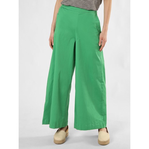 Marie Lund Spodnie Kobiety Bawełna zielony jednolity ze sklepu vangraaf w kategorii Spodnie damskie - zdjęcie 170577192