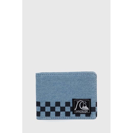 Quiksilver portfel męski kolor niebieski ze sklepu ANSWEAR.com w kategorii Portfele męskie - zdjęcie 170578252