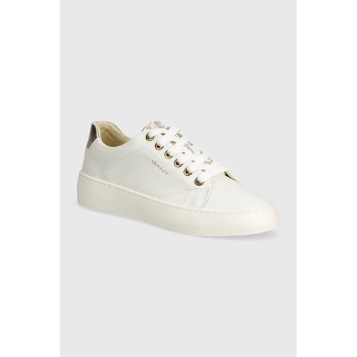 Gant sneakersy skórzane Lawill kolor biały 28531505.G231 ze sklepu ANSWEAR.com w kategorii Buty sportowe damskie - zdjęcie 170578532