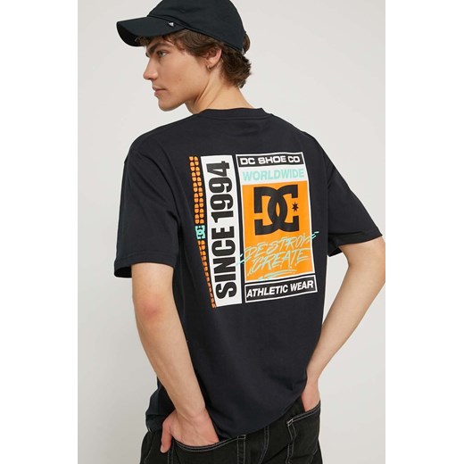 DC t-shirt bawełniany męski kolor czarny z nadrukiem S ANSWEAR.com
