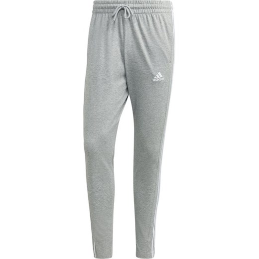 Spodnie dresowe męskie Essentials Stingle Jersey Tapered Open Hem 3-Stripse Adidas ze sklepu SPORT-SHOP.pl w kategorii Spodnie męskie - zdjęcie 170580802