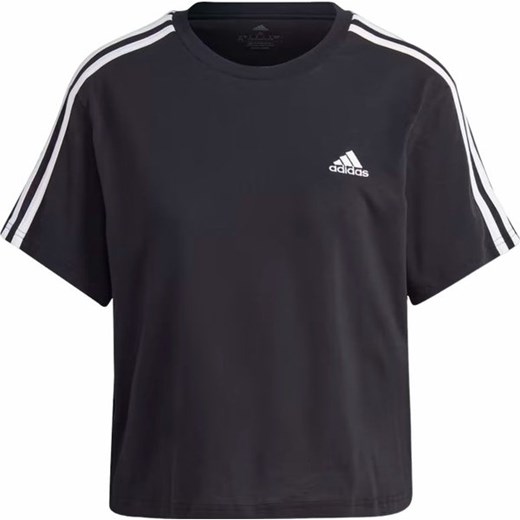 Koszulka damska Essentials 3-Stripes Single Jersey Crop Top Adidas ze sklepu SPORT-SHOP.pl w kategorii Bluzki damskie - zdjęcie 170580930