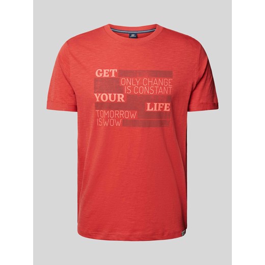 T-shirt z nadrukiem ze sloganem ze sklepu Peek&Cloppenburg  w kategorii T-shirty męskie - zdjęcie 170581150