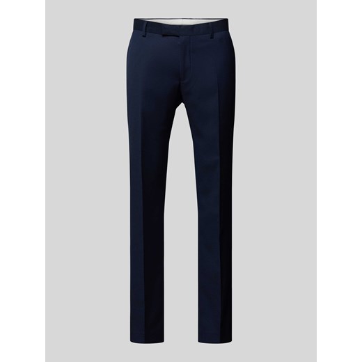 Spodnie do garnituru o kroju slim fit z fakturowanym wzorem model ‘Ryan’ ze sklepu Peek&Cloppenburg  w kategorii Spodnie męskie - zdjęcie 170581610