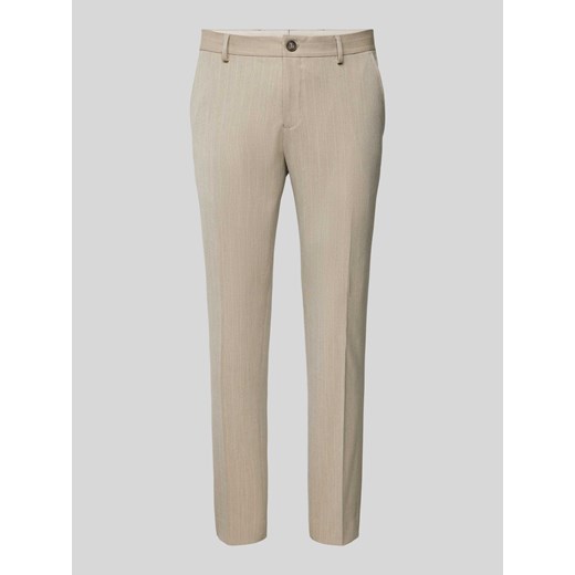Spodnie do garnituru o kroju slim fit ze wzorem w paski model ‘PETER’ Selected Homme 54 Peek&Cloppenburg 