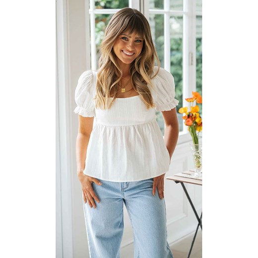 LA Angels Bluzka w kolorze kremowym ze sklepu Limango Polska w kategorii Bluzki damskie - zdjęcie 170583182