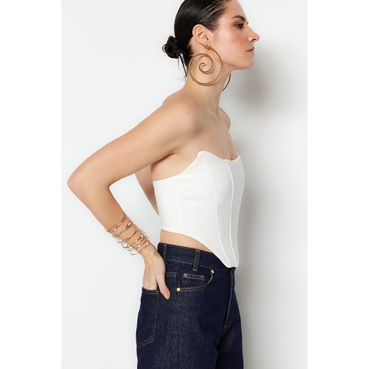 trendyol Top w kolorze białym Trendyol 34 Limango Polska promocja