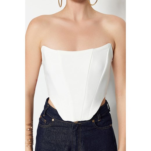 trendyol Top w kolorze białym Trendyol 34 Limango Polska okazja