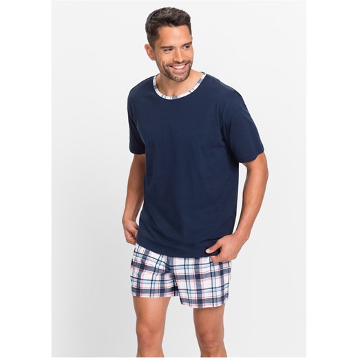 Piżama z krótkimi spodniami ze sklepu bonprix w kategorii Piżamy męskie - zdjęcie 170589294