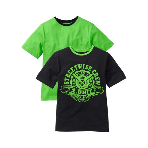 T-shirt chłopięcy (2 szt.), bawełna organiczna ze sklepu bonprix w kategorii T-shirty chłopięce - zdjęcie 170589440
