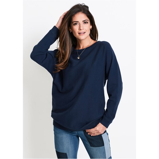 Sweter z rękawami typu nietoperz ze sklepu bonprix w kategorii Swetry damskie - zdjęcie 170589870
