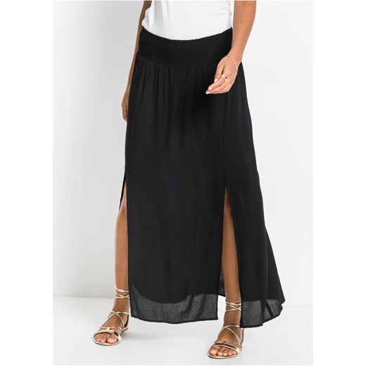 Długa spódnica z rozporkami ze sklepu bonprix w kategorii Spódnice - zdjęcie 170590143