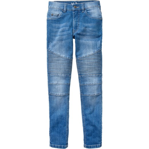 Dżinsy chłopięce ze stretchem Skinny Fit ze sklepu bonprix w kategorii Spodnie chłopięce - zdjęcie 170590210