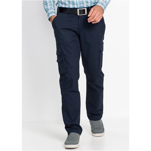 Spodnie bojówki z powłoką z teflonu Regular Fit Straight ze sklepu bonprix w kategorii Spodnie męskie - zdjęcie 170590354