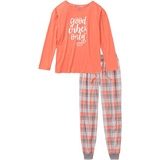 Piżama z shirtem oversize ze sklepu bonprix w kategorii Piżamy damskie - zdjęcie 170592422