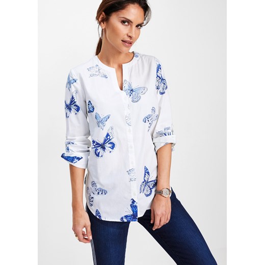 Bluzka z wiskozy z nadrukiem ze sklepu bonprix w kategorii Bluzki damskie - zdjęcie 170592430