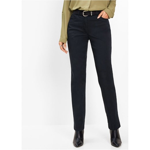 Spodnie ze stretchem ze sklepu bonprix w kategorii Spodnie damskie - zdjęcie 170592773