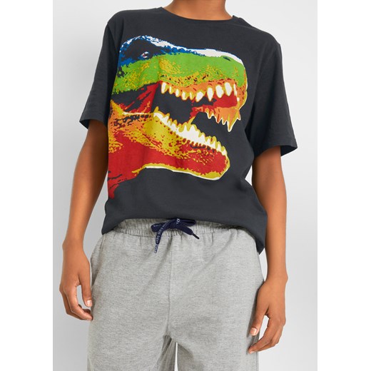 T-shirt chłopięcy + bermudy dresowe (2 części) 164/170 bonprix