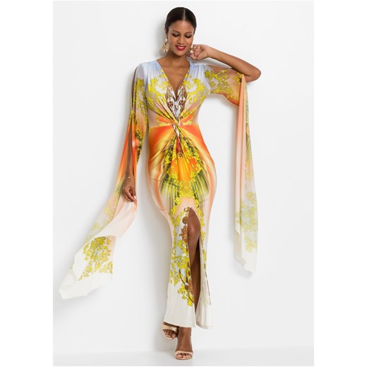 Długa sukienka z aplikacjami ze sklepu bonprix w kategorii Sukienki - zdjęcie 170593282