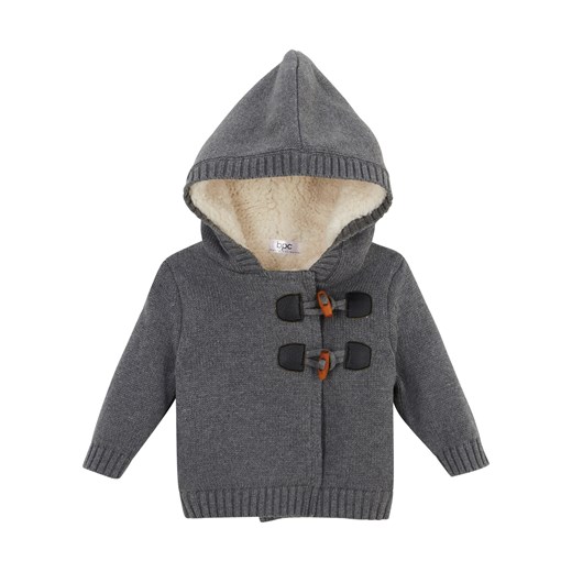Sweter rozpinany niemowlęcy w warkocze ze sklepu bonprix w kategorii Bluzy i swetry - zdjęcie 170593891