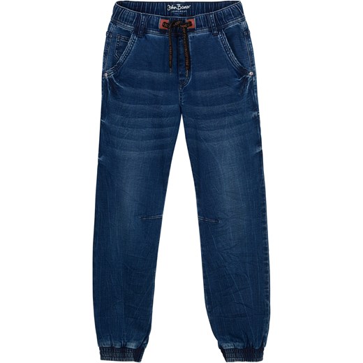 Dżinsy dresowe chłopięce Regular Fit ze sklepu bonprix w kategorii Spodnie chłopięce - zdjęcie 170593954