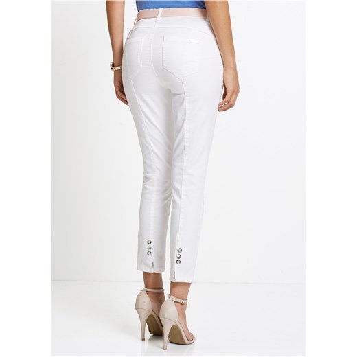 Wygodne spodnie ze stretchem ze sklepu bonprix w kategorii Spodnie damskie - zdjęcie 170594112