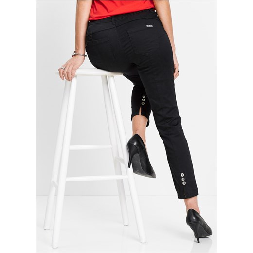 Wygodne spodnie ze stretchem ze sklepu bonprix w kategorii Spodnie damskie - zdjęcie 170594113